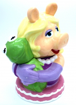 The Muppets "Miss Piggy Hugging Kermit" Keksdose von Westland Giftware